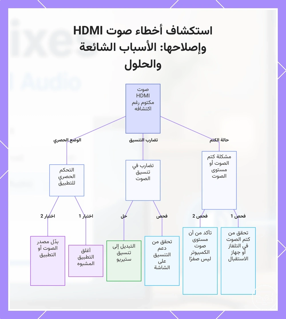 استكشاف أخطاء صوت HDMI وإصلاحها: الأسباب الشائعة والحلول