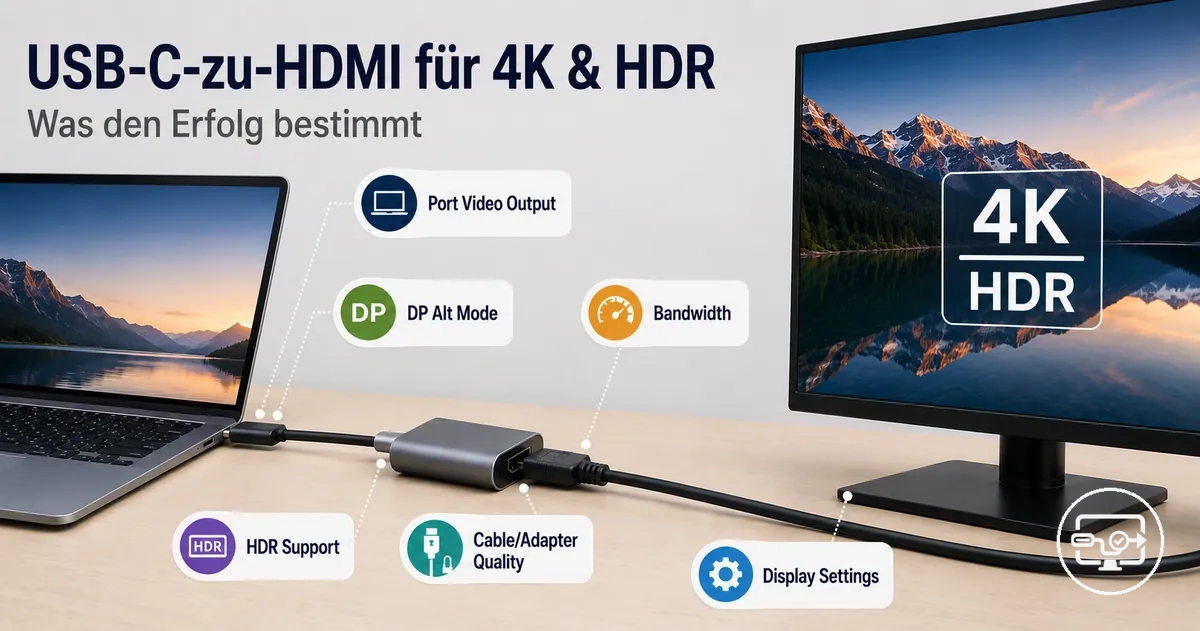 USB-C-zu-HDMI-Kompatibilität für 4K und HDR mit Leistungsanforderungen