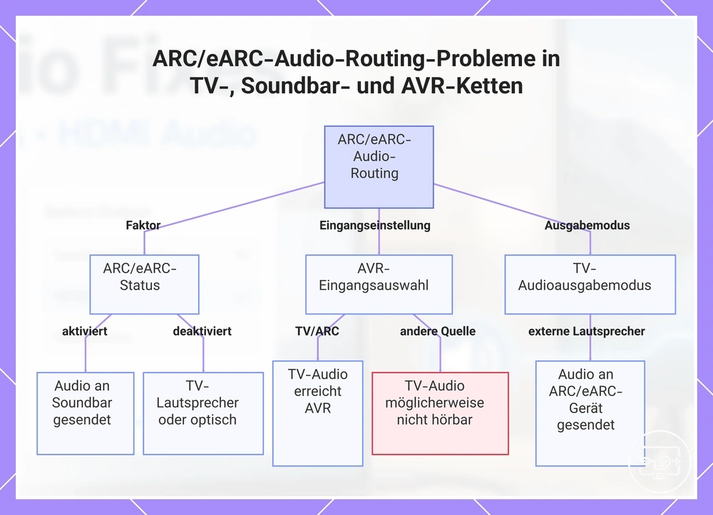 ARC/eARC-Audio-Routing-Probleme in TV-, Soundbar- und AVR-Ketten