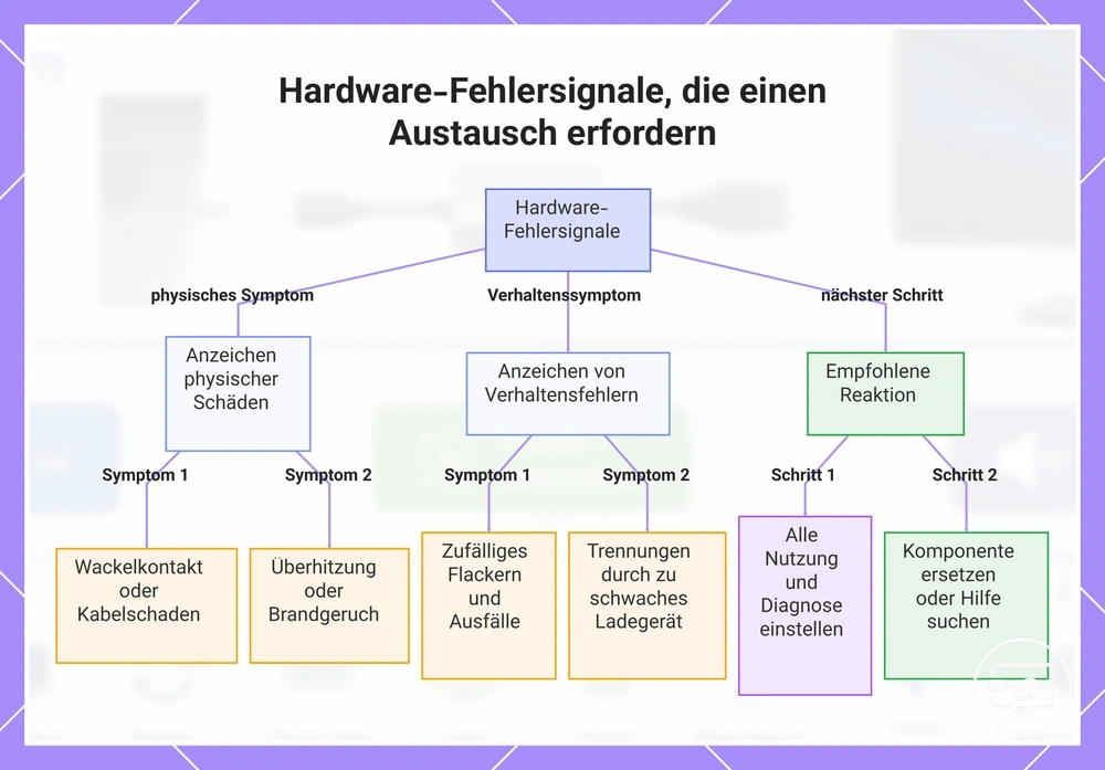 Hardware-Fehlersignale, die einen Austausch erfordern