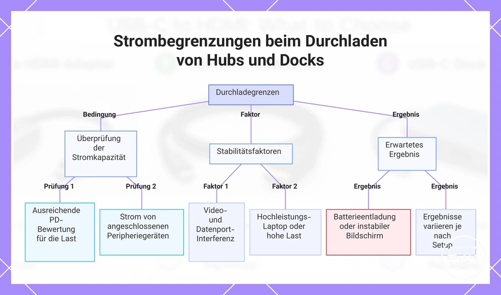 Strombegrenzungen beim Durchladen von Hubs und Docks