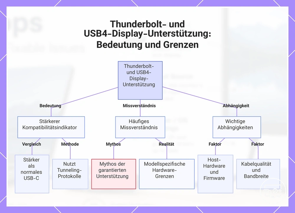 Thunderbolt- und USB4-Display-Unterstützung: Bedeutung und Grenzen