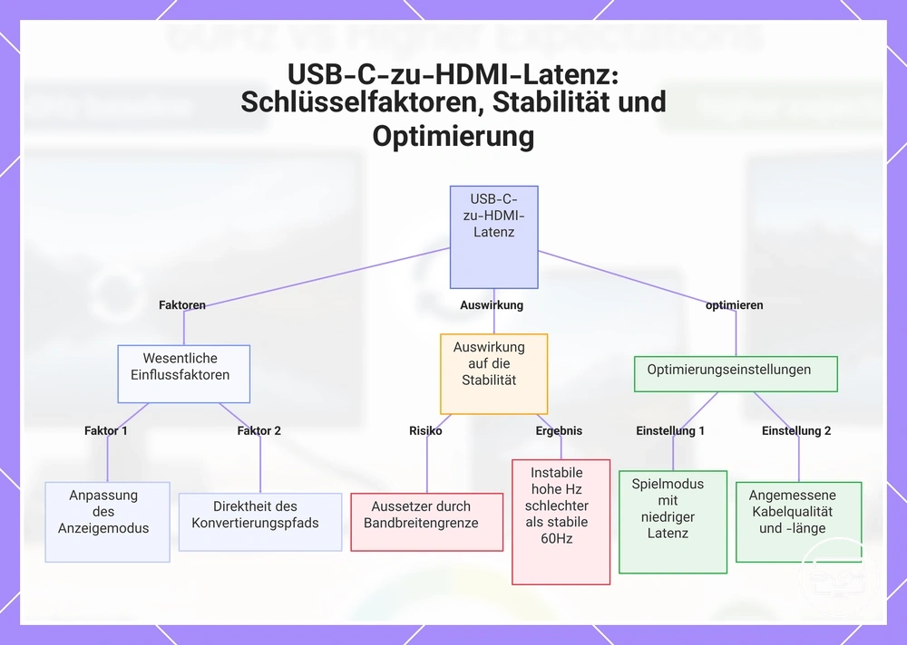 USB-C-zu-HDMI-Latenz: Schlüsselfaktoren, Stabilität und Optimierung