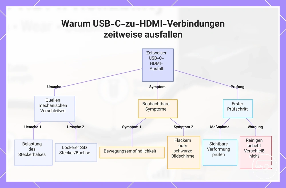 Warum USB-C-zu-HDMI-Verbindungen zeitweise ausfallen