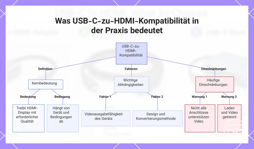 Was USB-C-zu-HDMI-Kompatibilität in der Praxis bedeutet