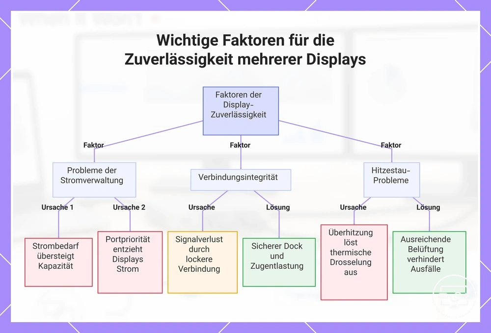 Wichtige Faktoren für die Zuverlässigkeit mehrerer Displays