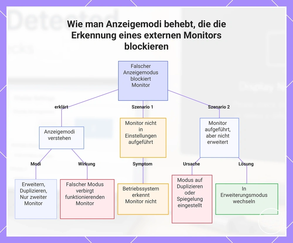 Wie man Anzeigemodi behebt, die die Erkennung eines externen Monitors blockieren