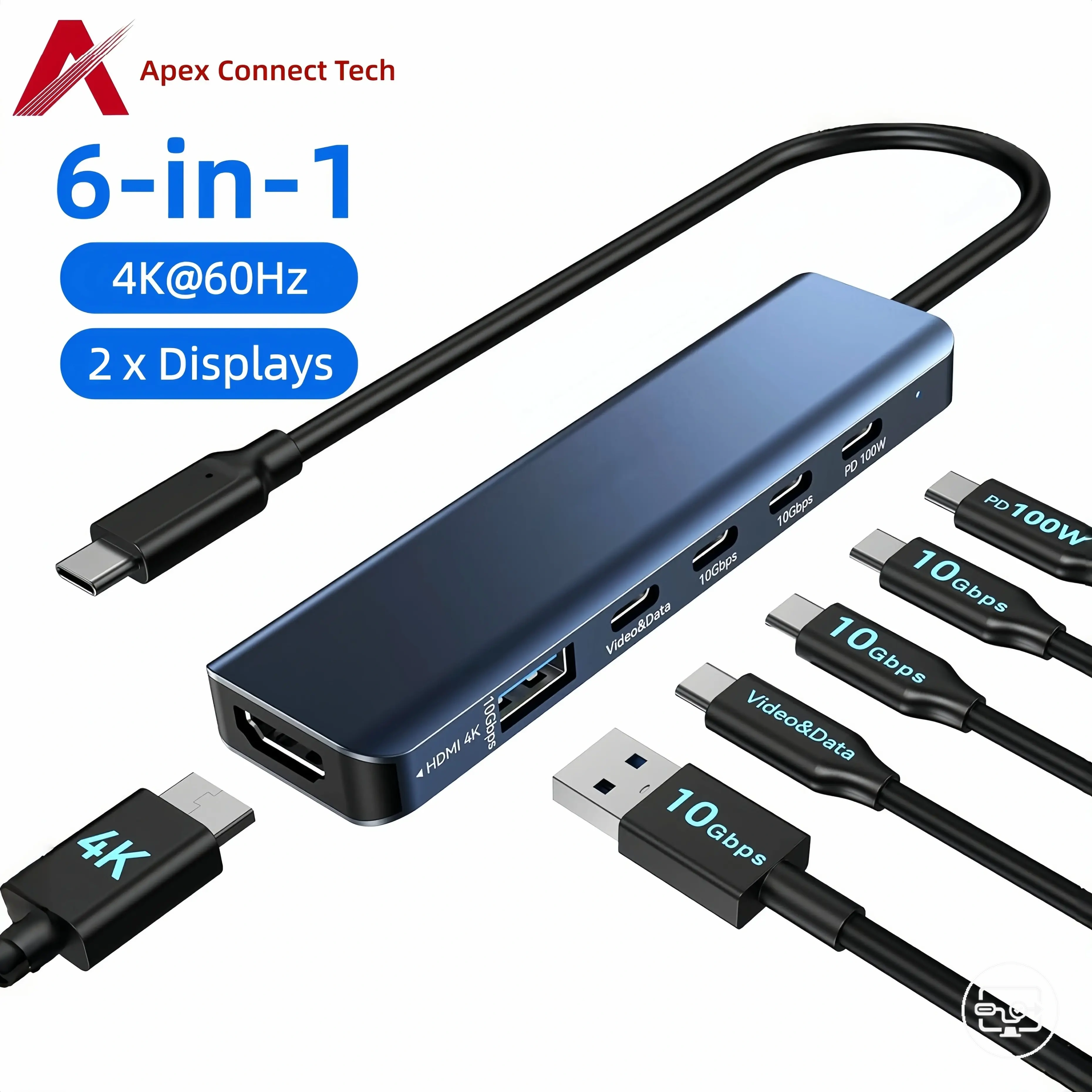 USB-C hub with HDMI 4K 60Hz