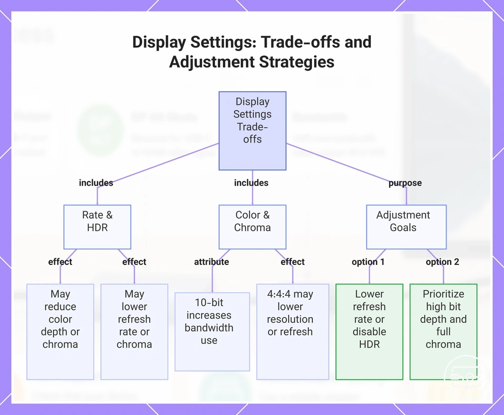 Display Settings: Trade-offs and Adjustment Strategies