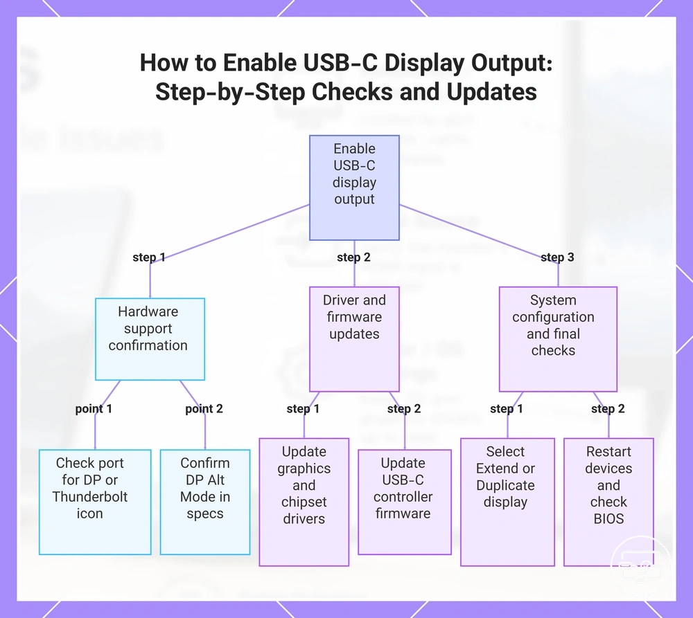 How to Enable USB-C Display Output: Step-by-Step Checks and Updates
