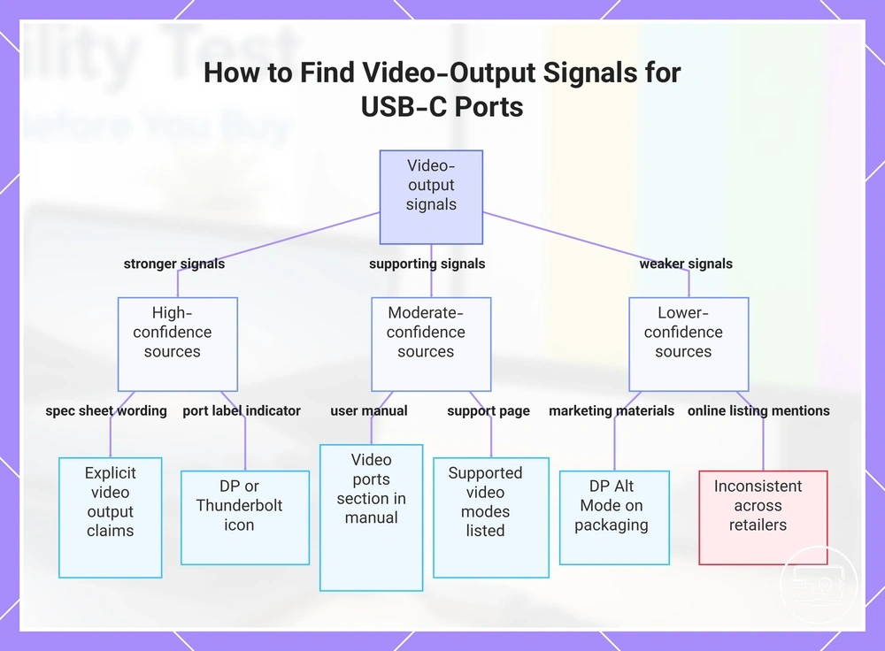 How to Find Video-Output Signals for USB-C Ports