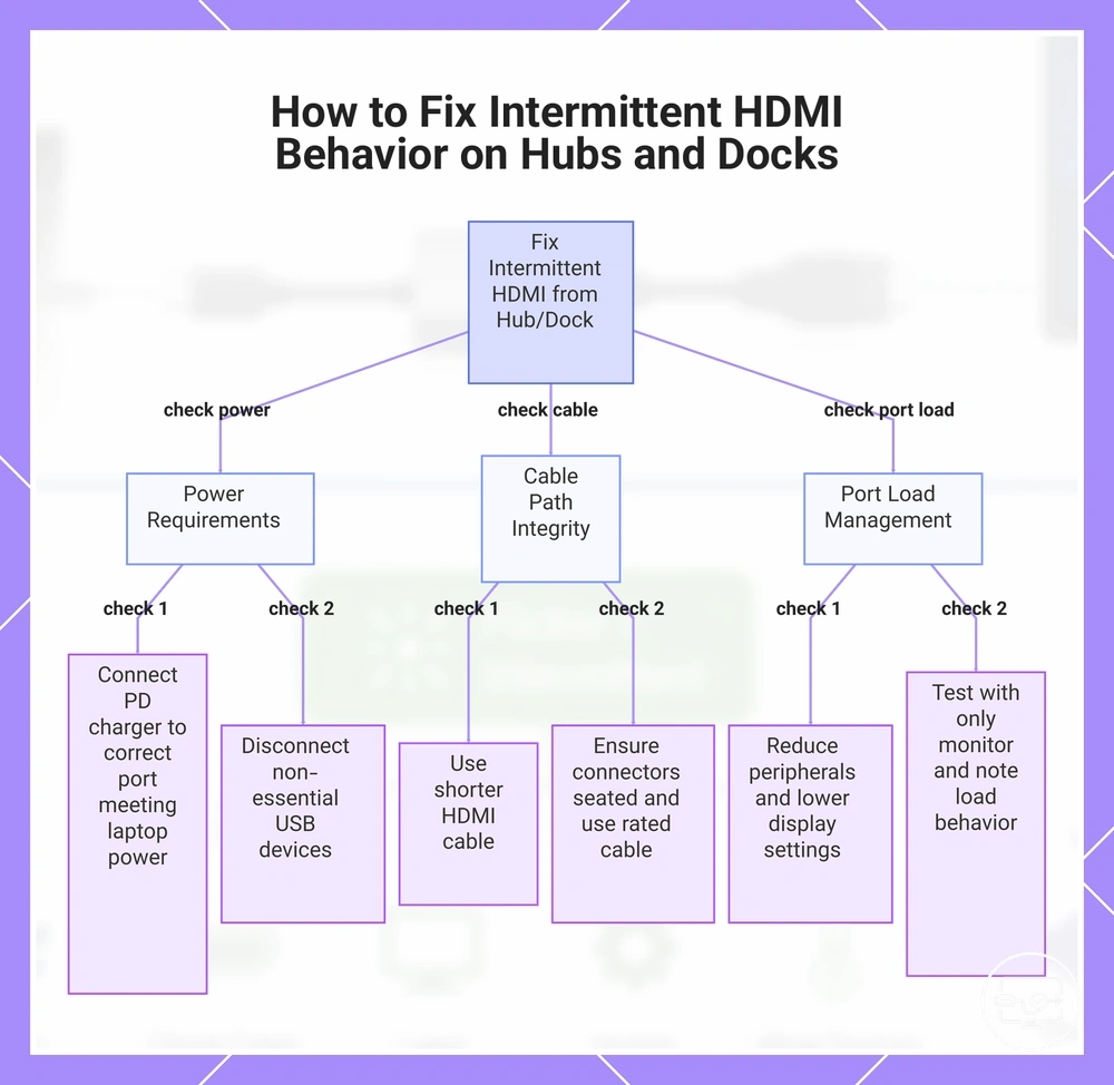 How to Fix Intermittent HDMI Behavior on Hubs and Docks