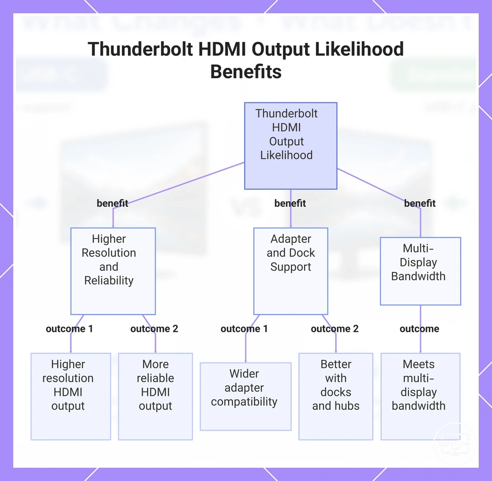 Thunderbolt HDMI Output Likelihood Benefits