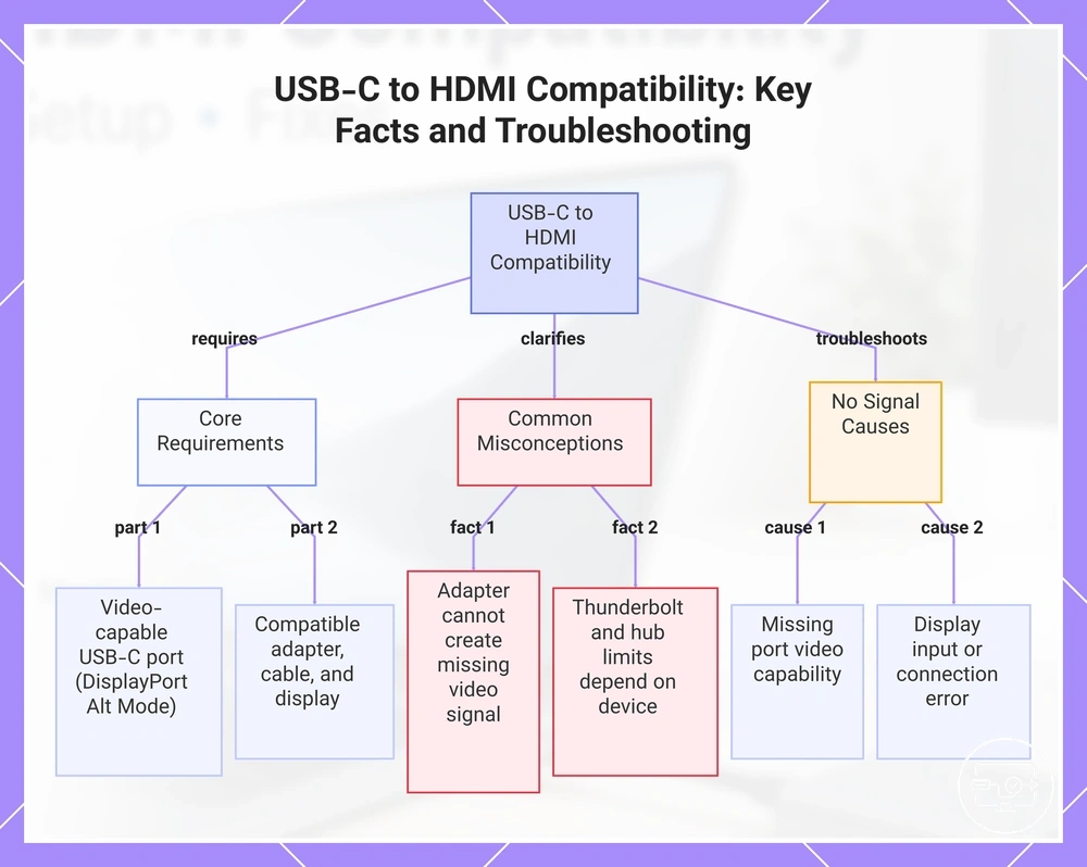 USB-C to HDMI Compatibility: Key Facts and Troubleshooting