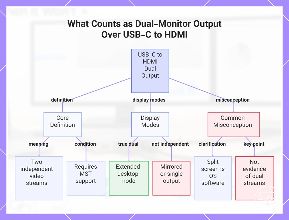 What Counts as Dual-Monitor Output Over USB-C to HDMI