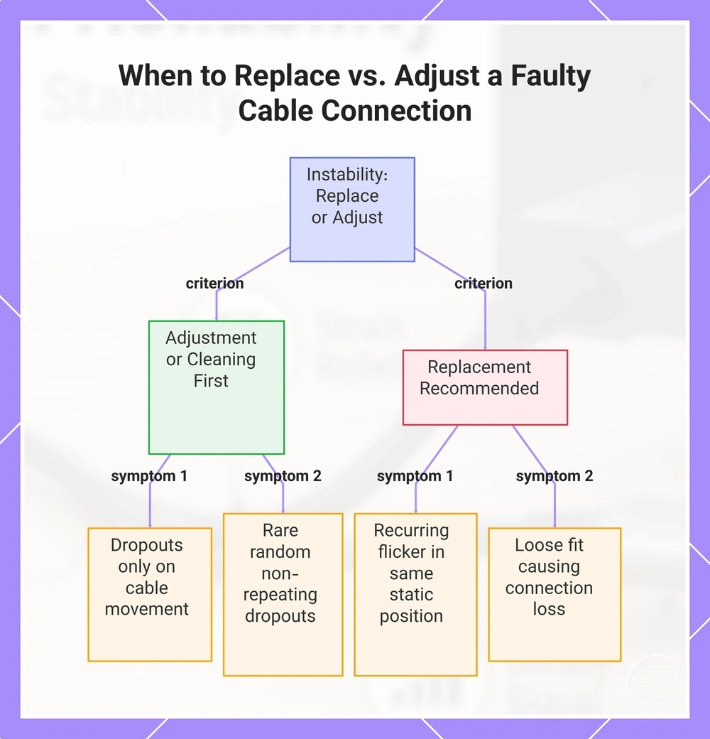 When to Replace vs. Adjust a Faulty Cable Connection