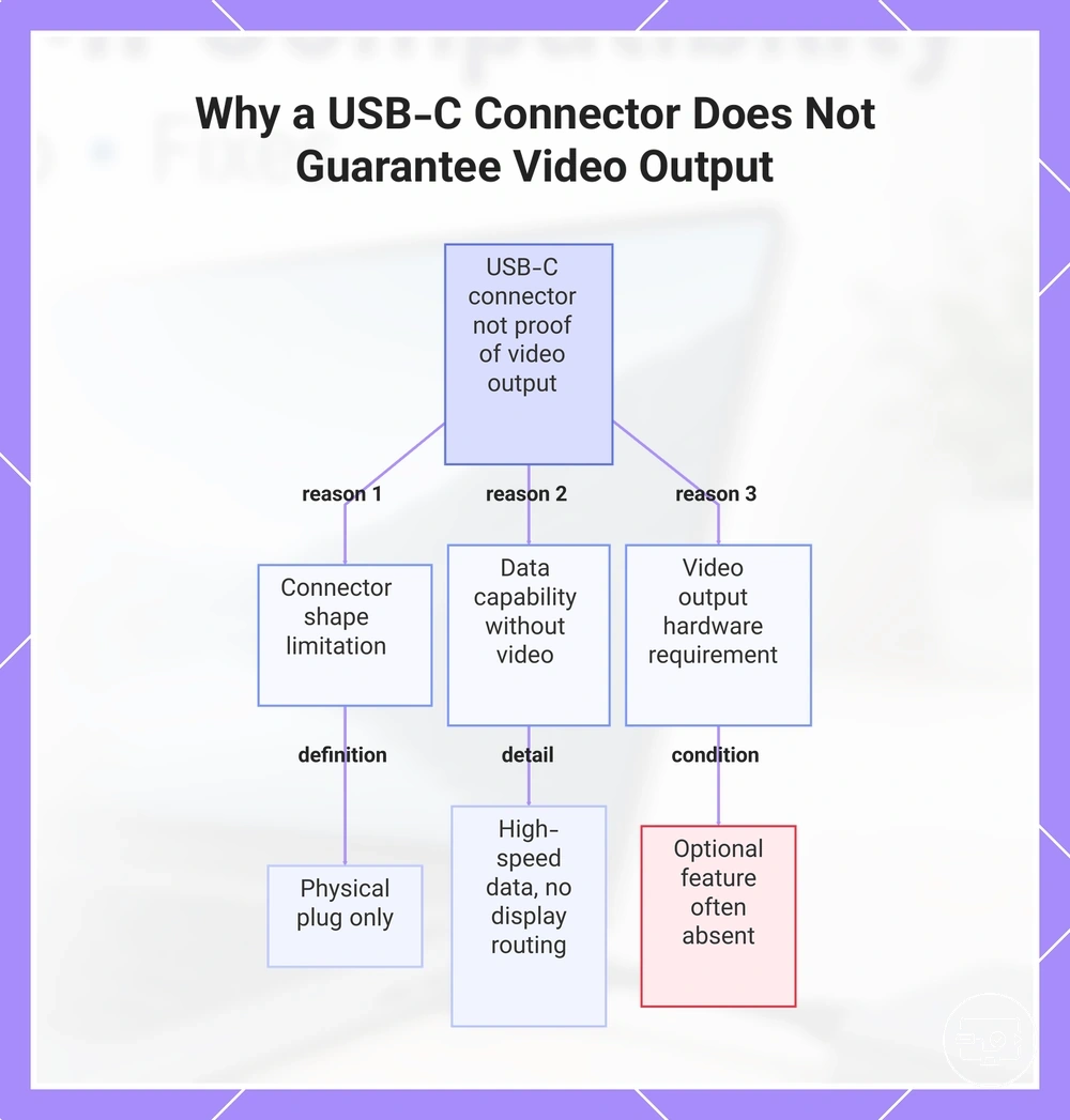 Why a USB-C Connector Does Not Guarantee Video Output