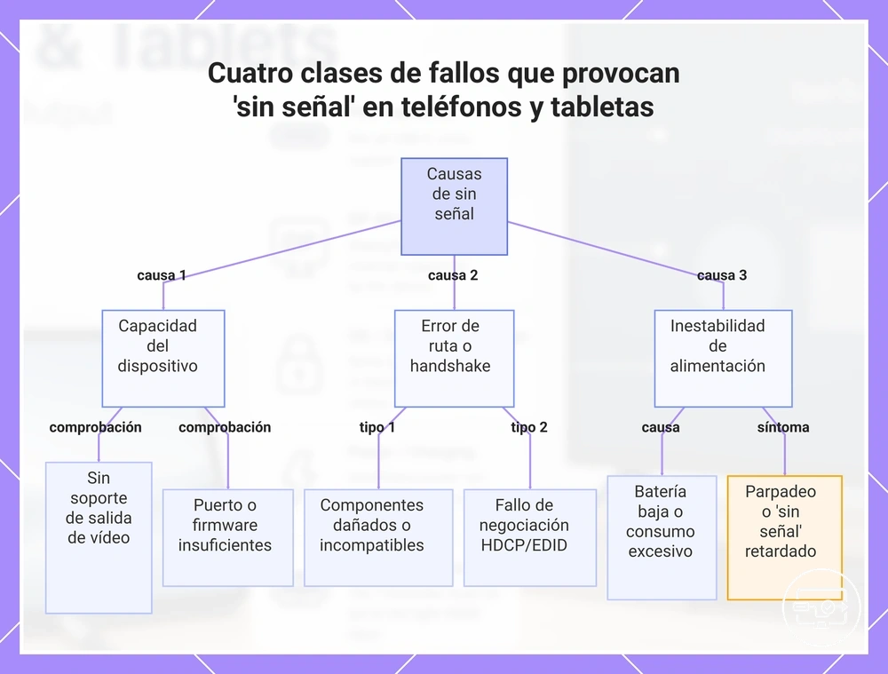 Cuatro clases de fallos que provocan 'sin señal' en teléfonos y tabletas