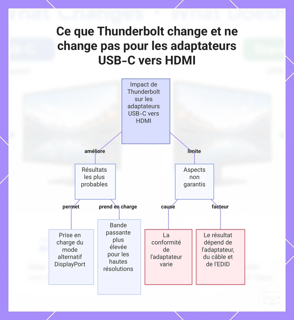 Ce que Thunderbolt change et ne change pas pour les adaptateurs USB-C vers HDMI