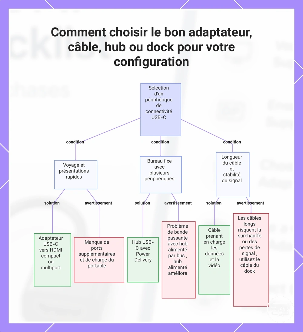 Comment choisir le bon adaptateur, câble, hub ou dock pour votre configuration