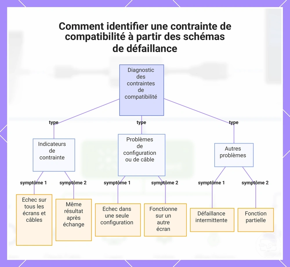 Comment identifier une contrainte de compatibilité à partir des schémas de défaillance