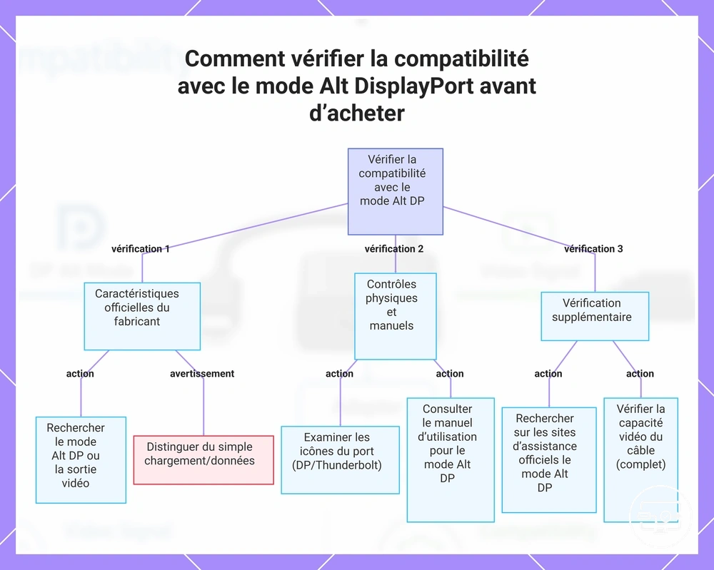 Comment vérifier la compatibilité avec le mode Alt DisplayPort avant d’acheter
