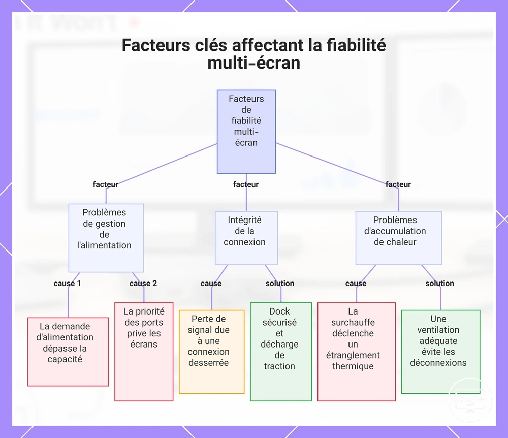 Facteurs clés affectant la fiabilité multi-écran