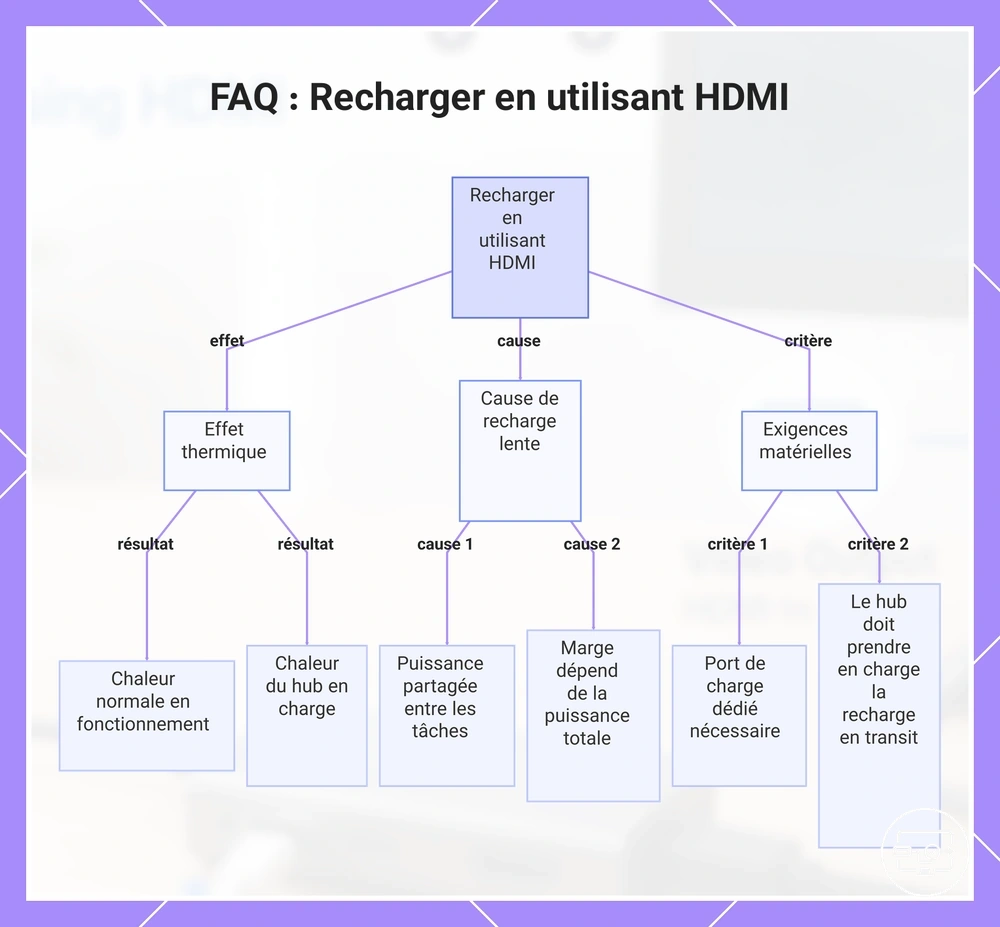 FAQ : Recharger en utilisant HDMI