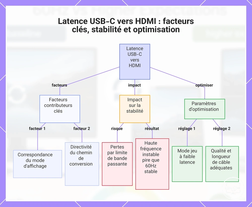 Latence USB-C vers HDMI : facteurs clés, stabilité et optimisation