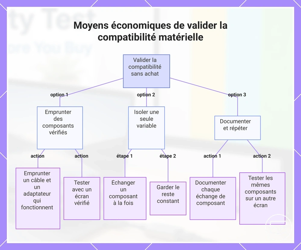 Moyens économiques de valider la compatibilité matérielle