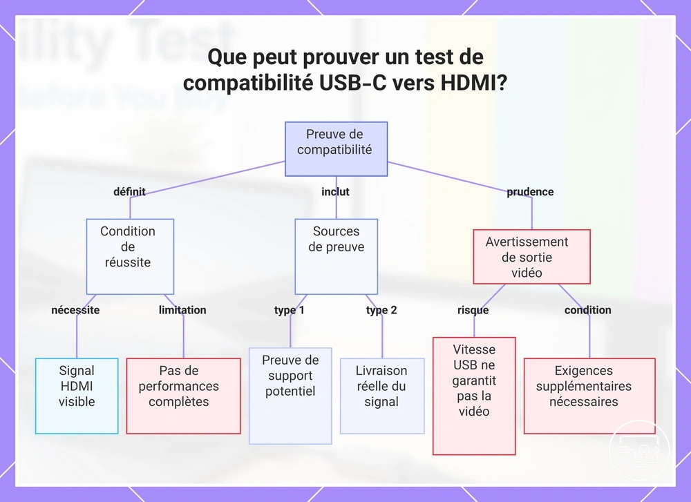 Que peut prouver un test de compatibilité USB-C vers HDMI?