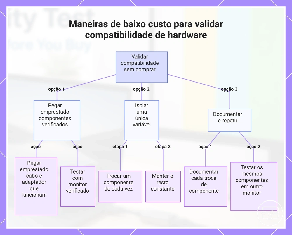 Maneiras de baixo custo para validar compatibilidade de hardware