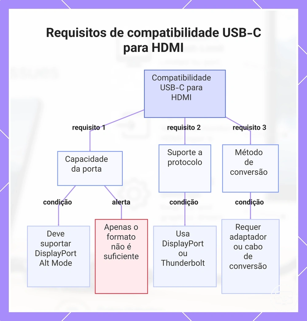 Requisitos de compatibilidade USB-C para HDMI