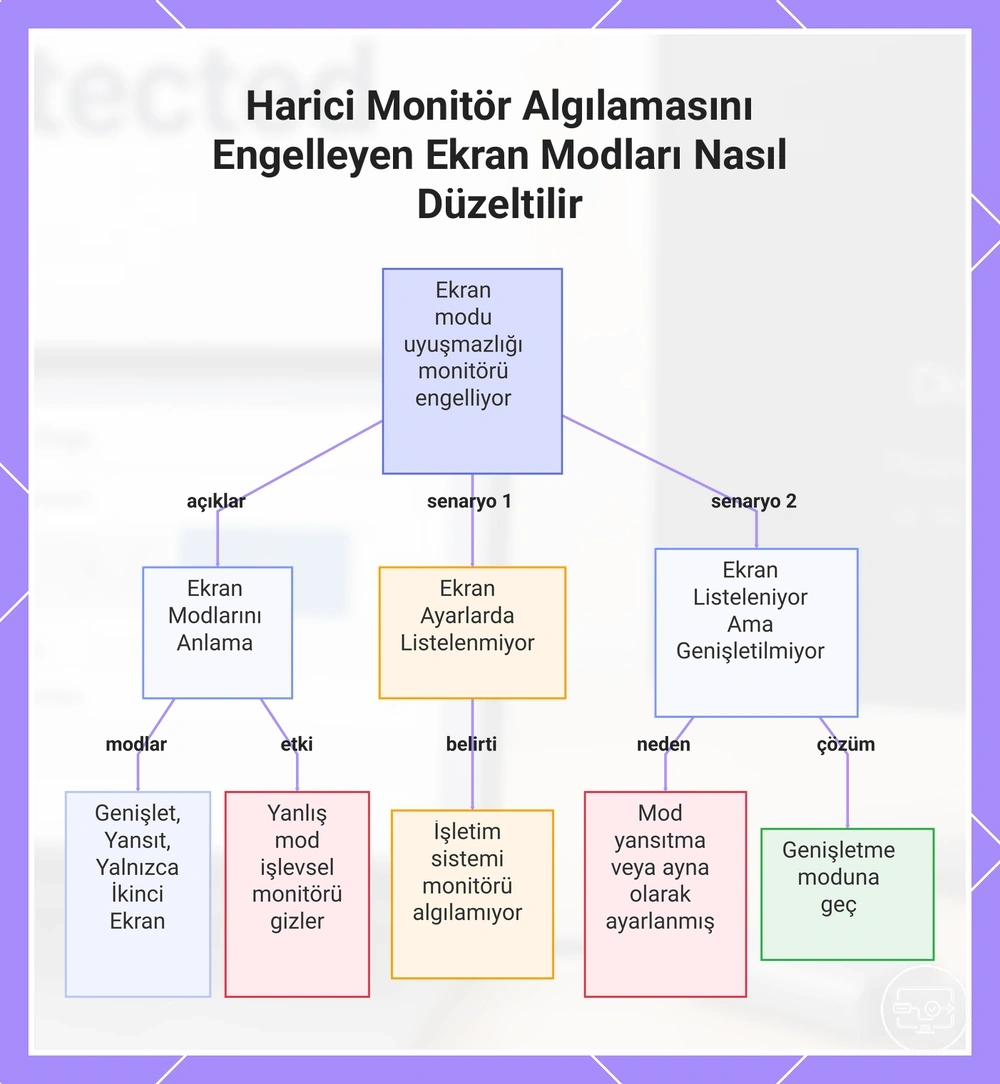Harici Monitör Algılamasını Engelleyen Ekran Modları Nasıl Düzeltilir