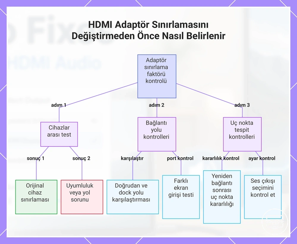 HDMI Adaptör Sınırlamasını Değiştirmeden Önce Nasıl Belirlenir