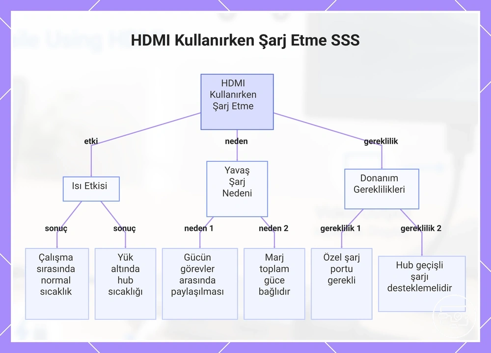 HDMI Kullanırken Şarj Etme SSS
