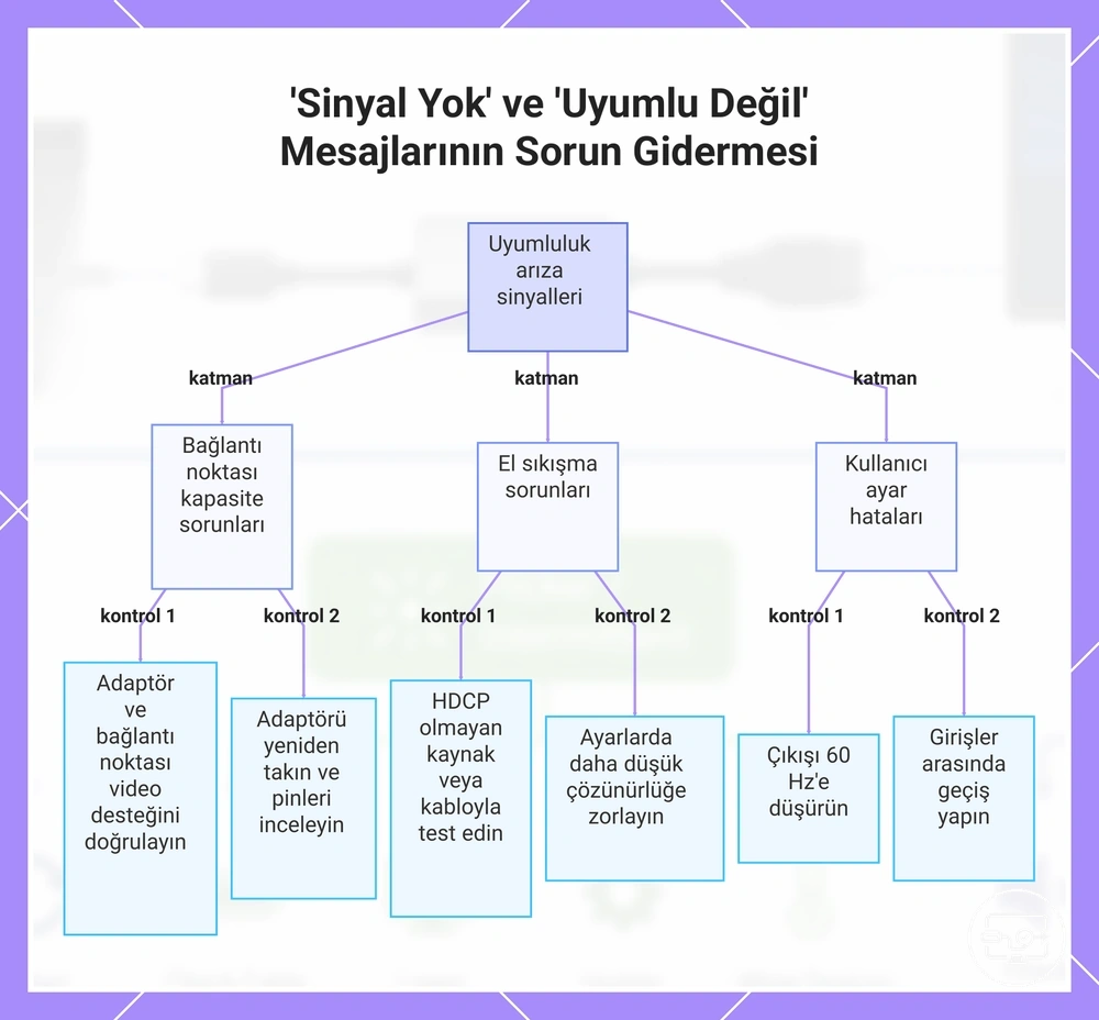 'Sinyal Yok' ve 'Uyumlu Değil' Mesajlarının Sorun Gidermesi
