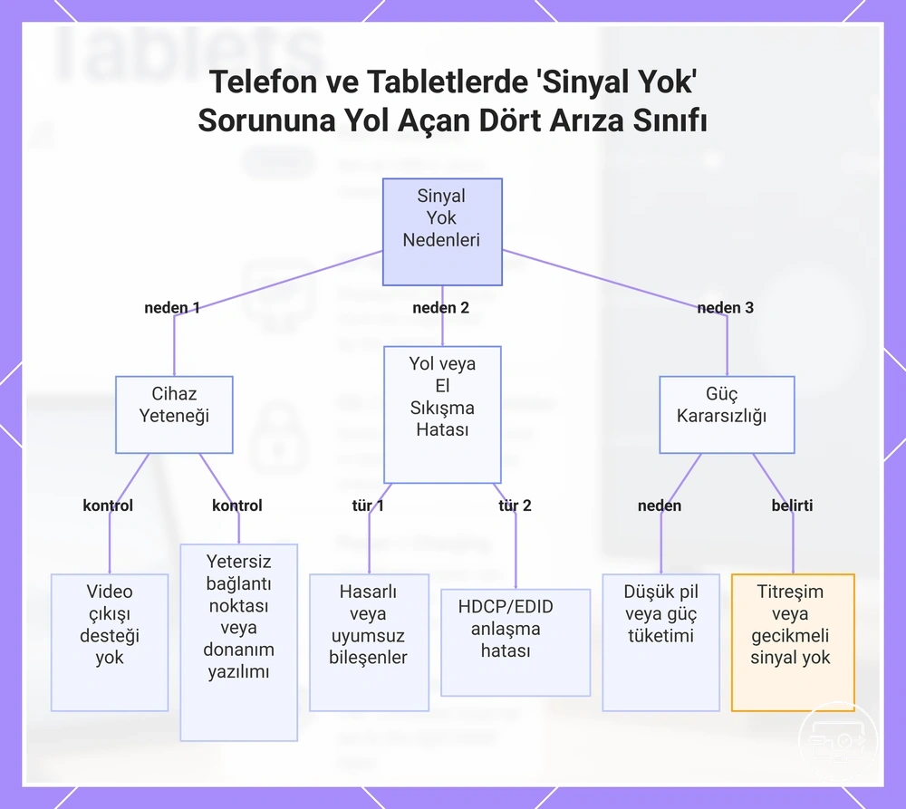 Telefon ve Tabletlerde 'Sinyal Yok' Sorununa Yol Açan Dört Arıza Sınıfı